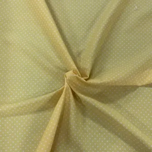 100% Cotton  - Rose and Hubble - Spot - Lemon - Sold by Half Metre