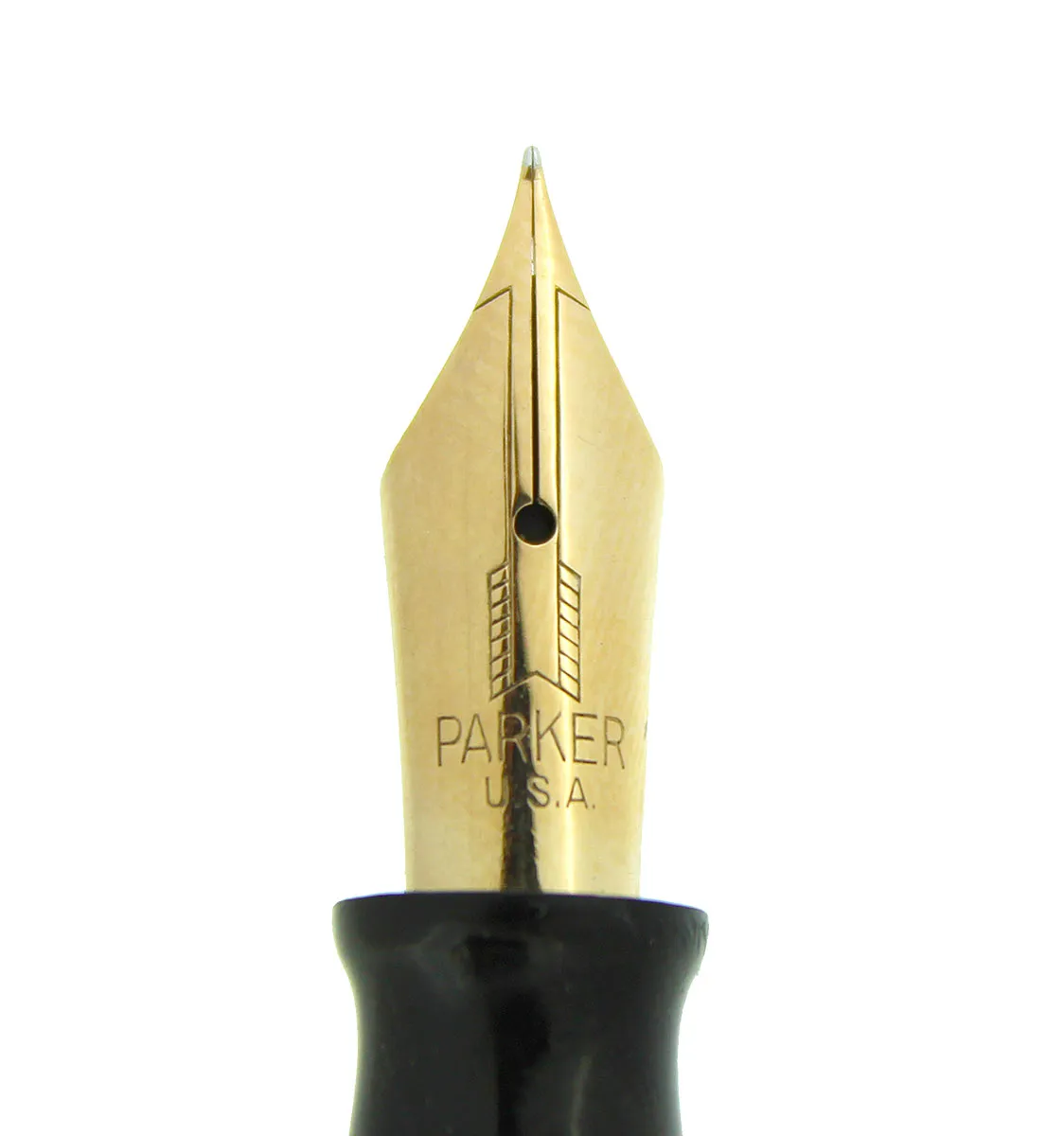 1944 PARKER EMERALD PEARL VACUMATIC MAJOR FOUNTAIN PEN GORGEOUS COLOR RESTORED