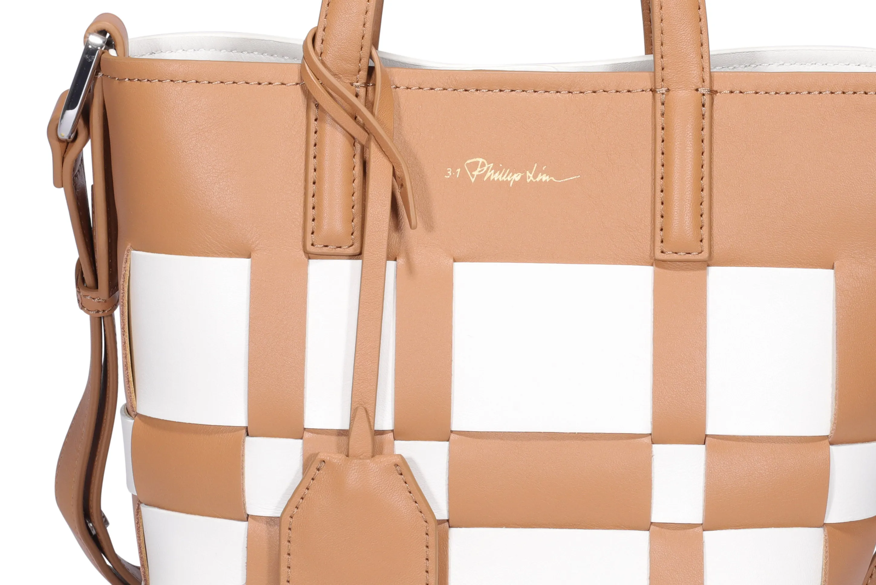 3.1 Phillip Lim Checked Top Handle Bag