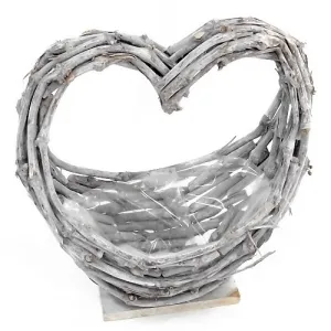35 cm Twiggy Heart Deco Planter