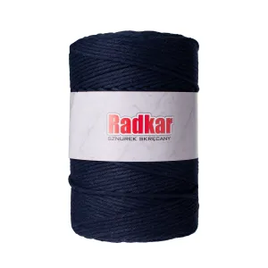 3mm Dark Blue macrame twisted cotton cord