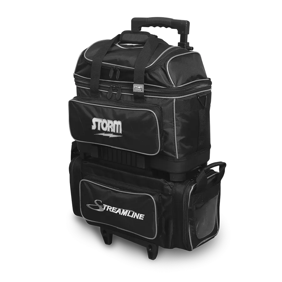 4 Ball Roller Bag - Storm - Streamline - Black/Silver