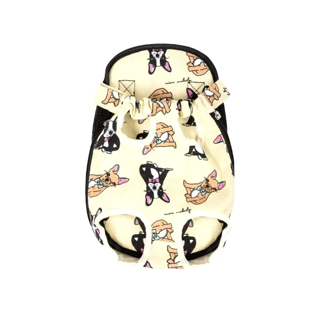 Adjustable Pet Carrier Bag with Double Shoulder Backpack for Outdoor Traveling