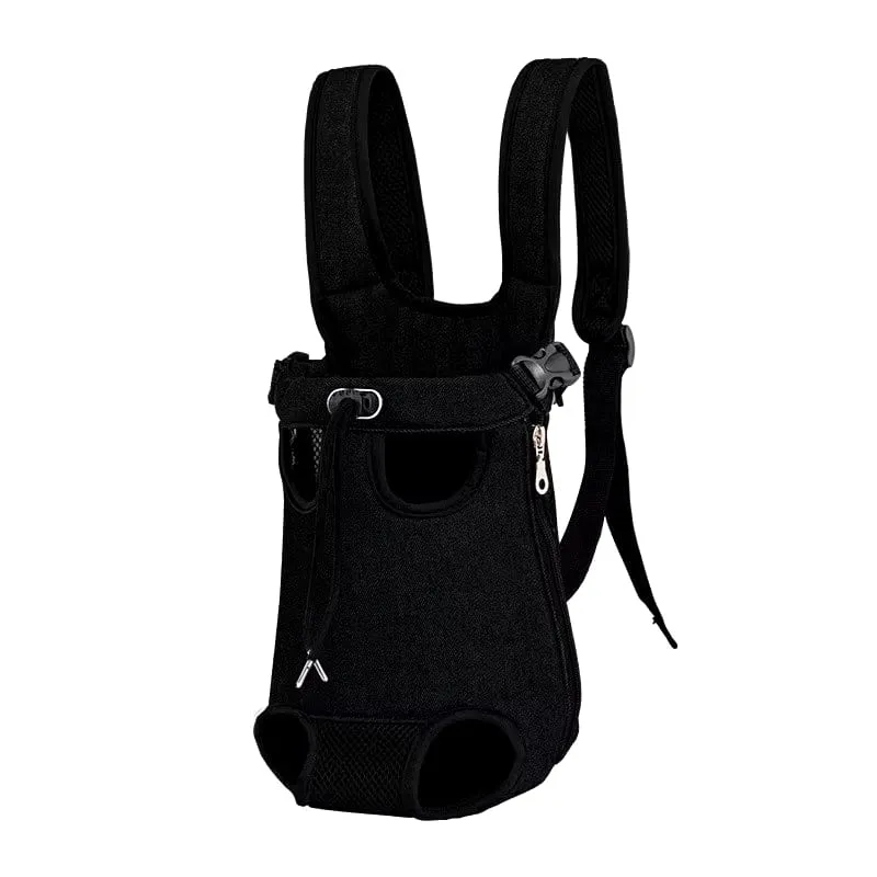 Adjustable Pet Carrier Bag with Double Shoulder Backpack for Outdoor Traveling