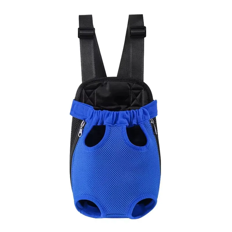 Adjustable Pet Carrier Bag with Double Shoulder Backpack for Outdoor Traveling