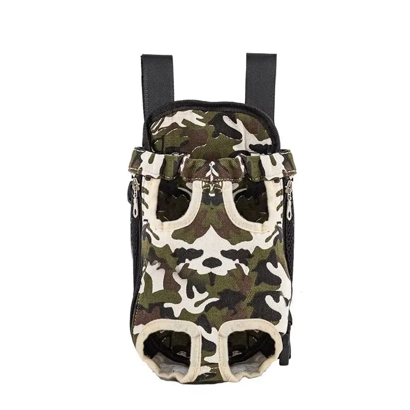 Adjustable Pet Carrier Bag with Double Shoulder Backpack for Outdoor Traveling