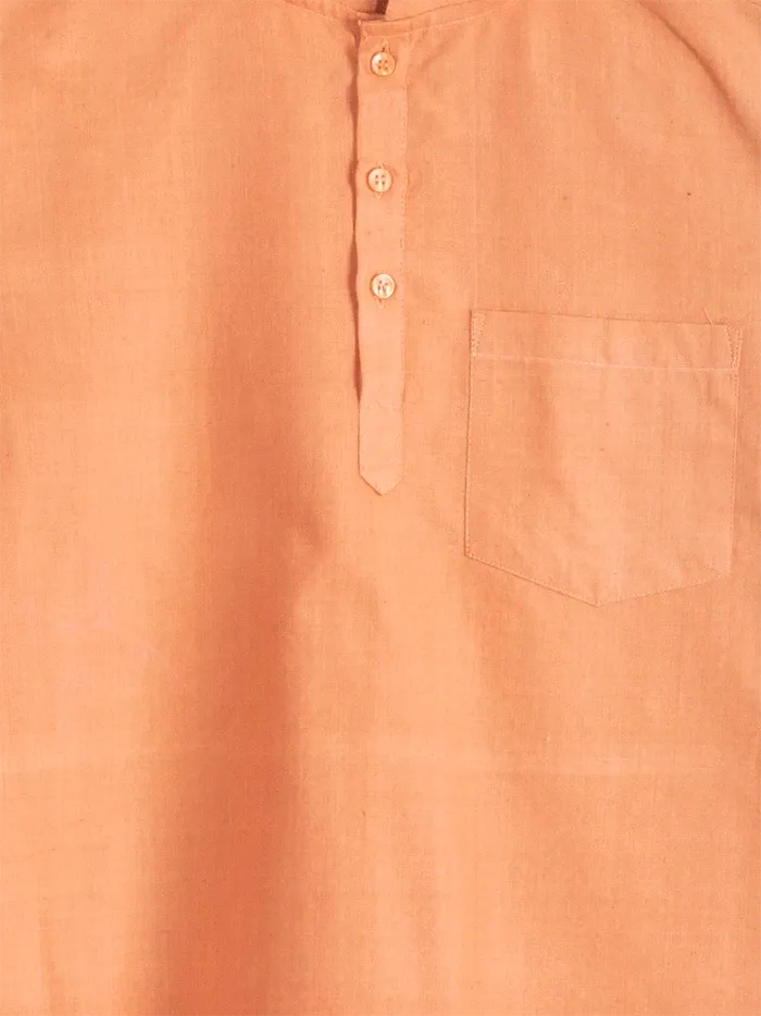 Amber Handwoven Organic Cotton Men Short Kurta