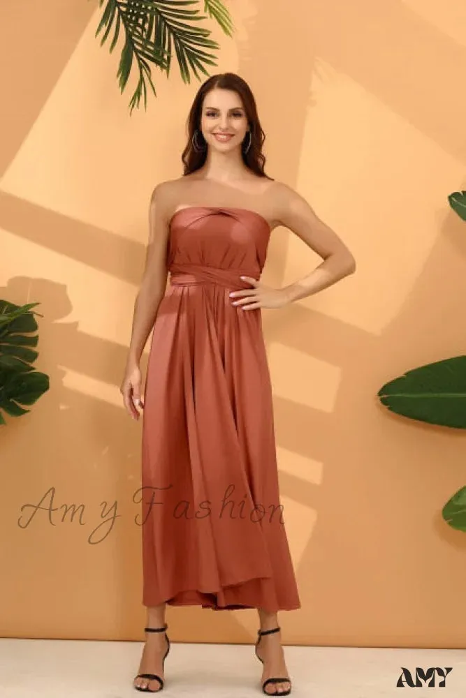 Amy Fashion - Long Party Multiway Convertible Infinity Robe Dress