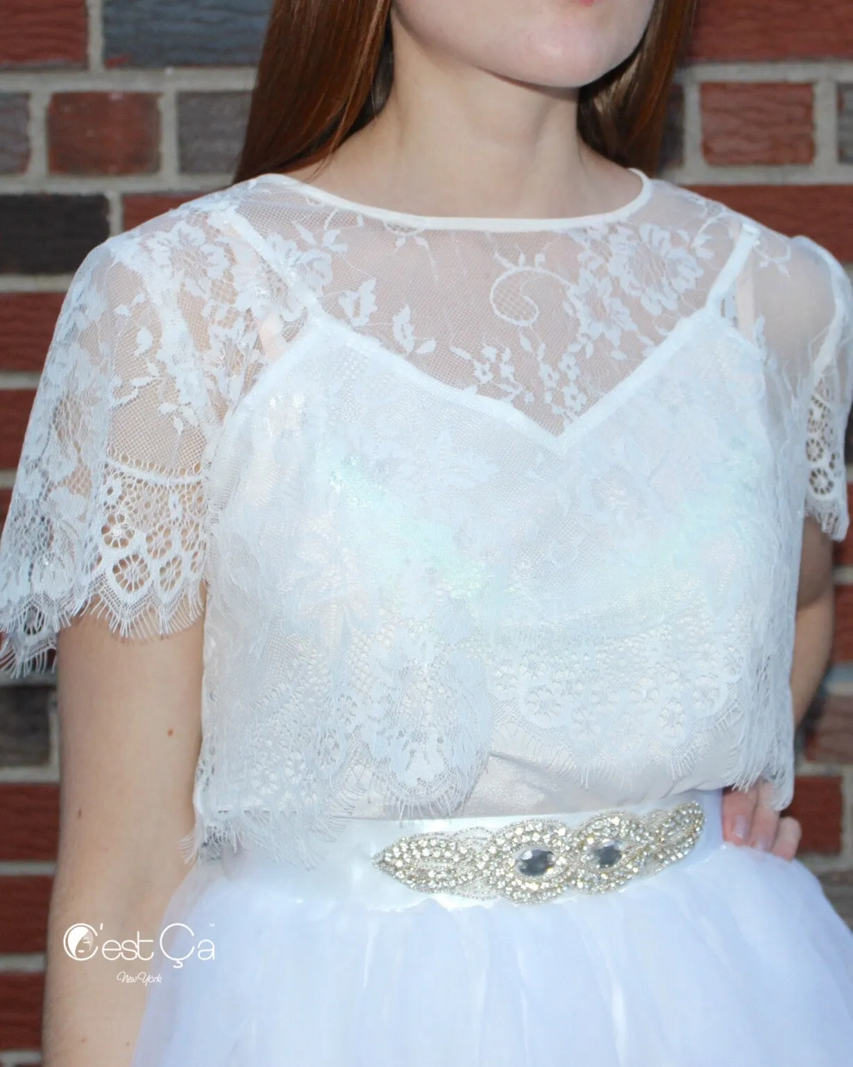 Anne Jeweled Bridal Sash