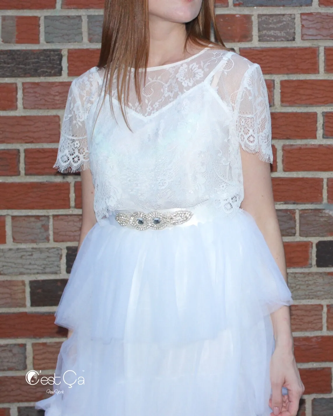 Anne Jeweled Bridal Sash
