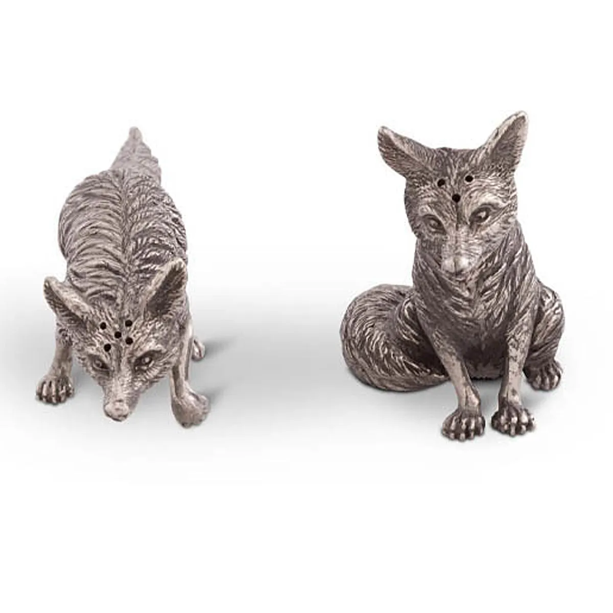 Arthur Court Equestrian Salt & Pepper Set - Fox