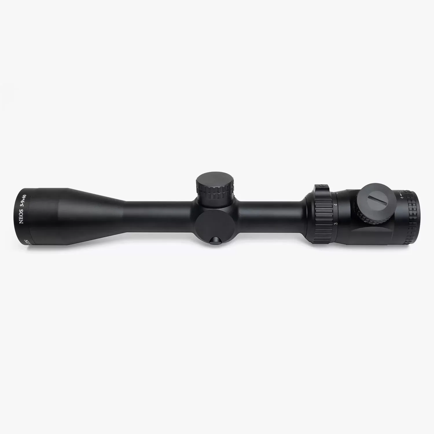 Athlon Optics Neos 3-9x40, Capped, Fixed Focus, 1 inch SFP, BDC 300 Straight-Wall IR