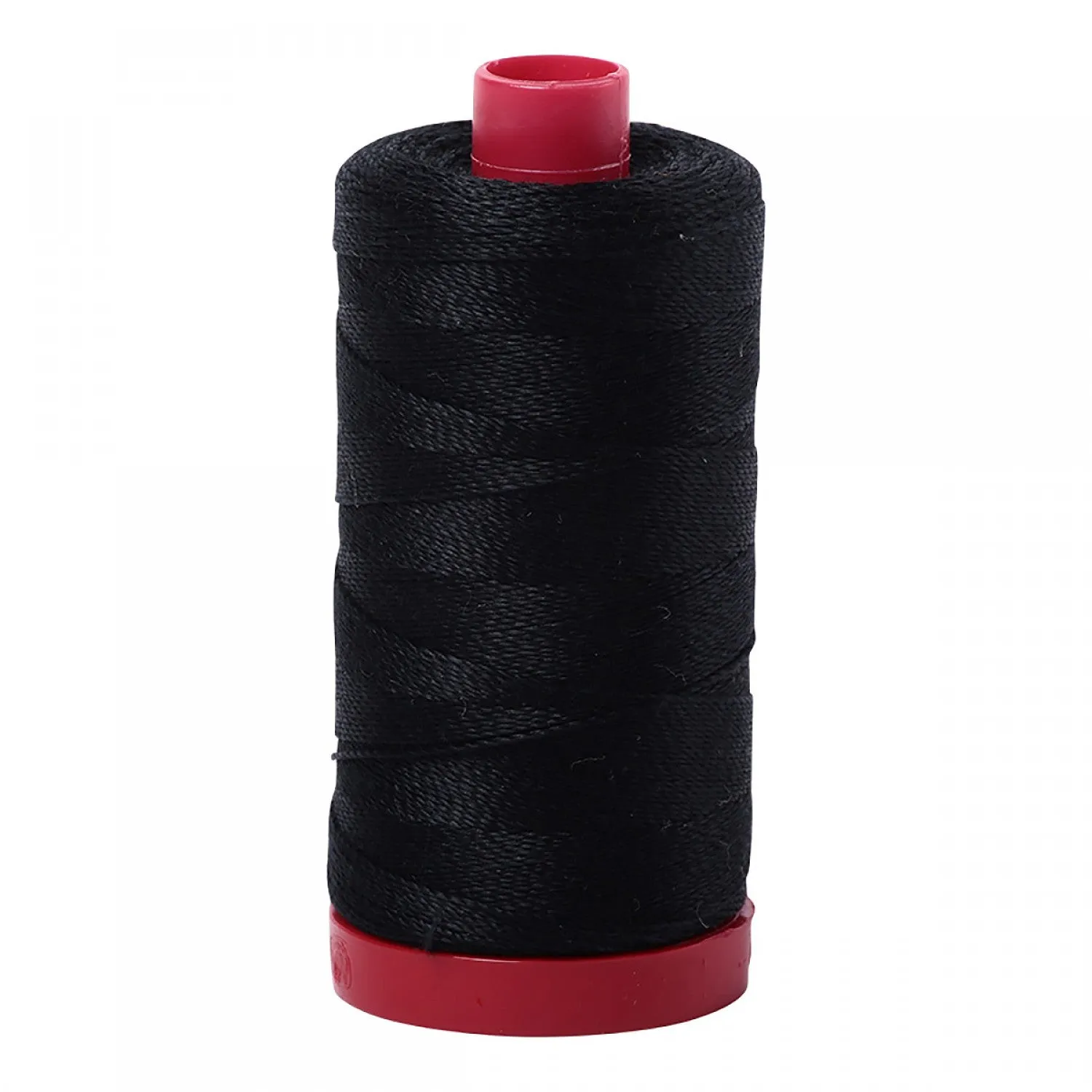 Aurifil 12wt Mako Cotton Thread | Black (#2692) | 356 yds