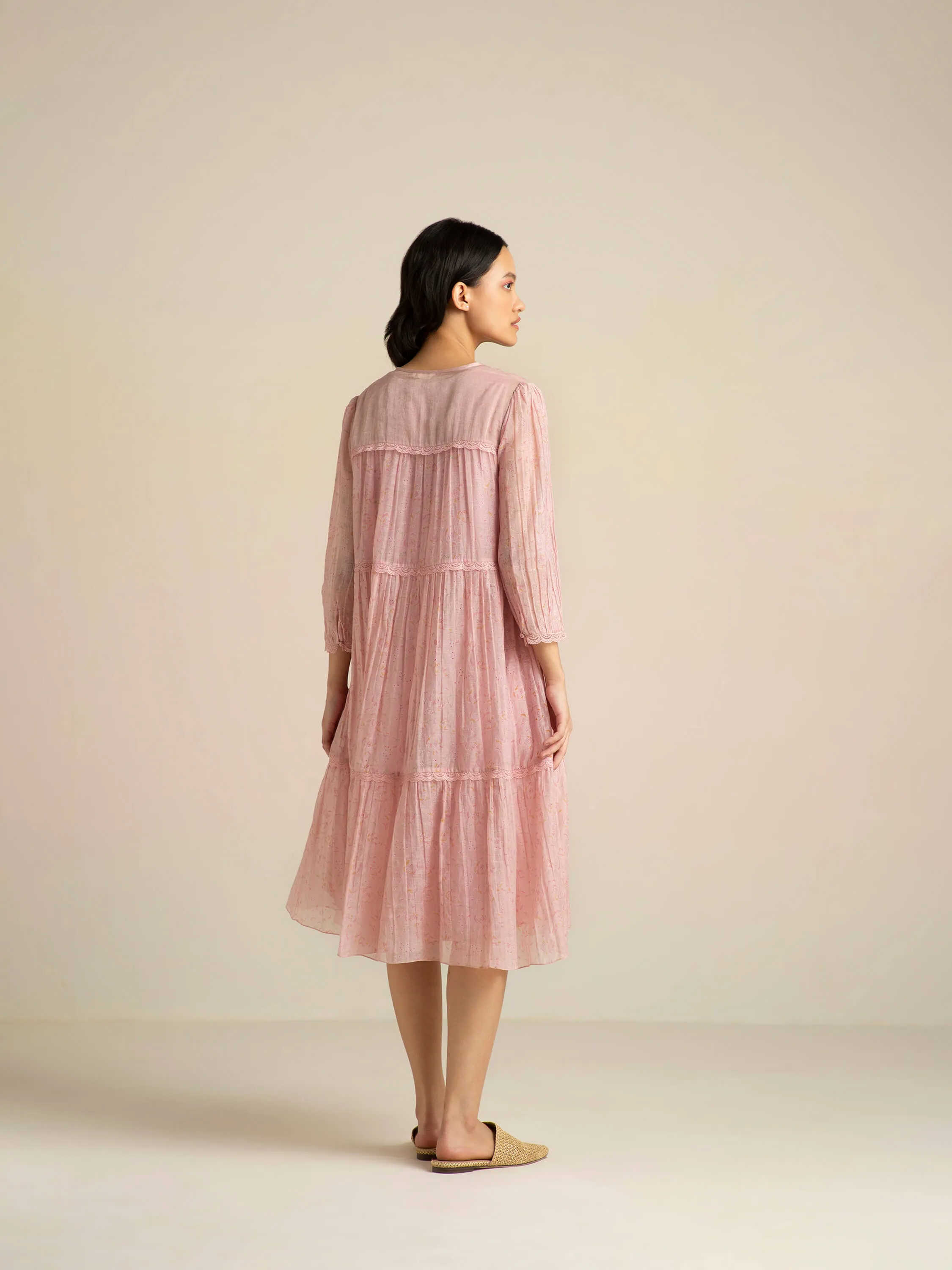 Barley Pink Lace Dress