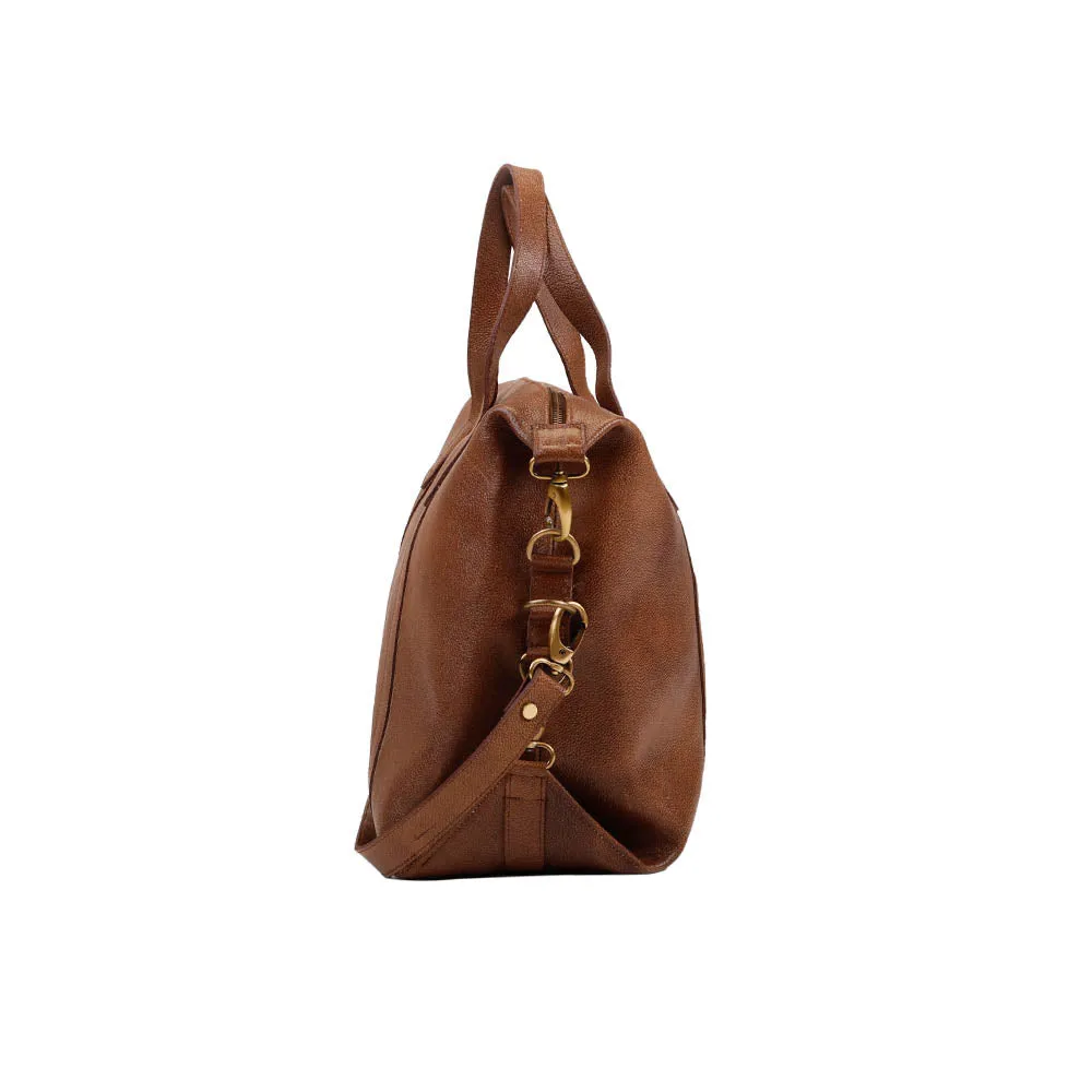 Baron Laptop Bag - Brown Leather