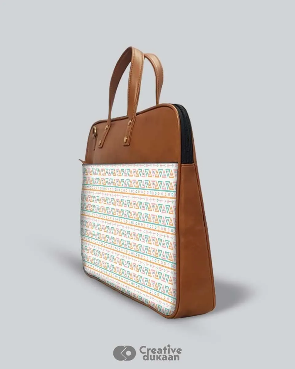 Beautiful Aztec - The Vegan Leather Laptop Bag