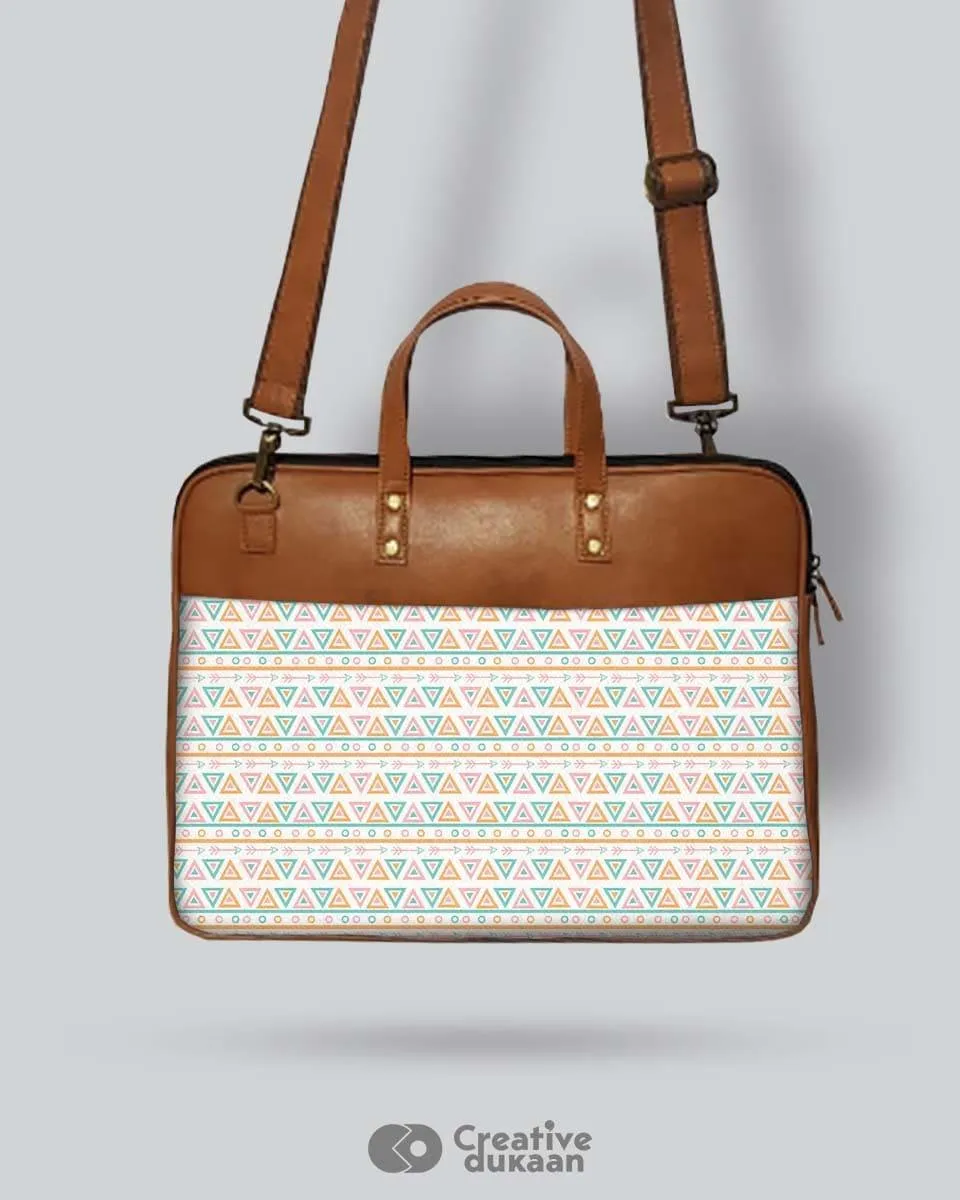 Beautiful Aztec - The Vegan Leather Laptop Bag