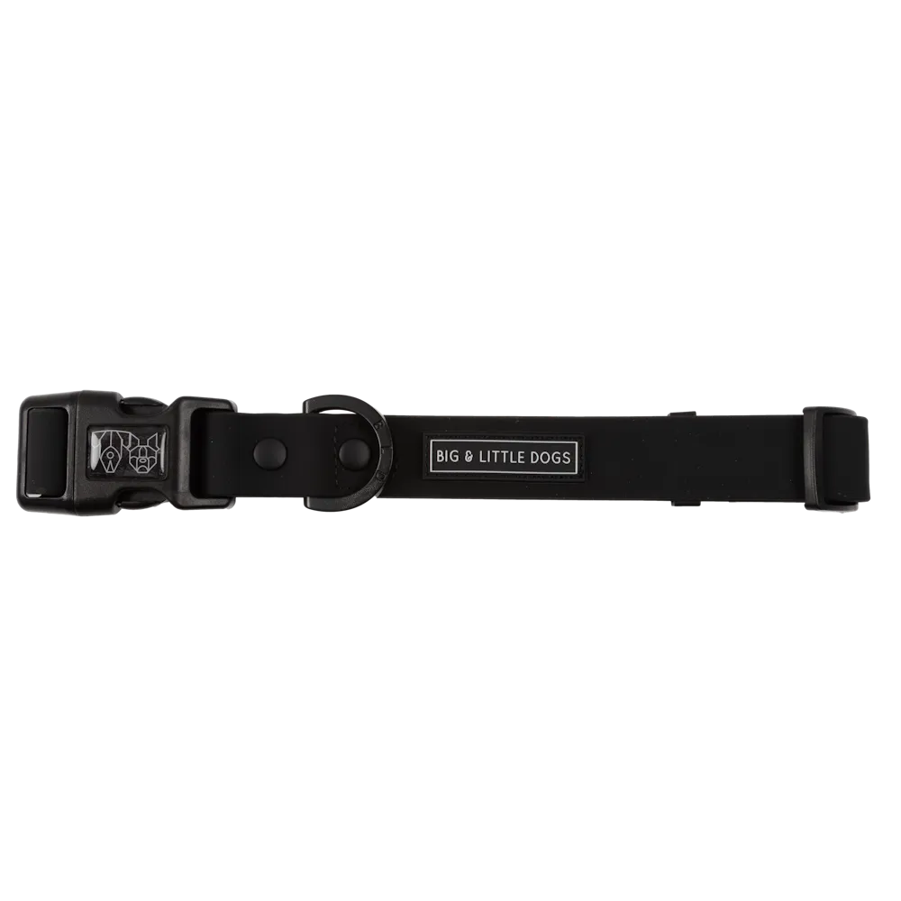 Big & Little Dogs Waterproof Dog Collar - Black