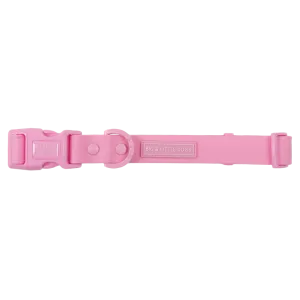 Big & Little Dogs Waterproof Dog Collar - Pink
