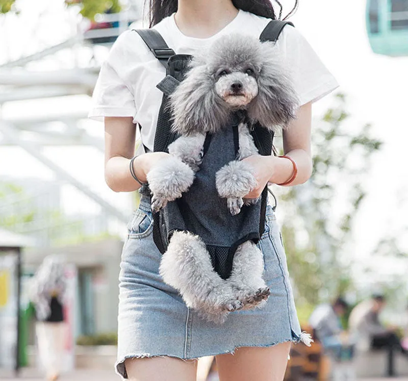 Breathable four legged dog backpack