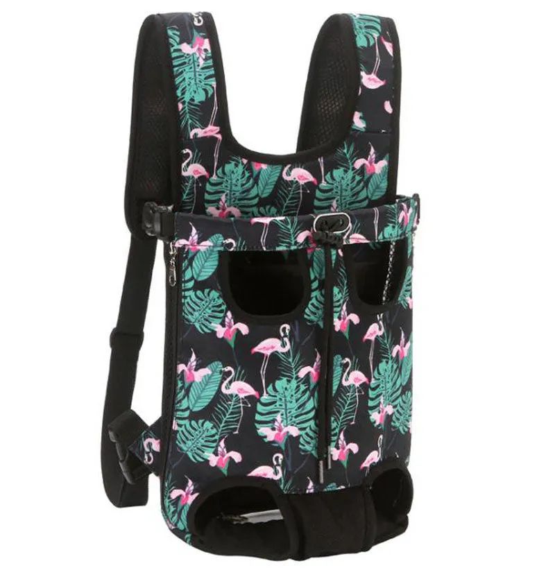 Breathable four legged dog backpack