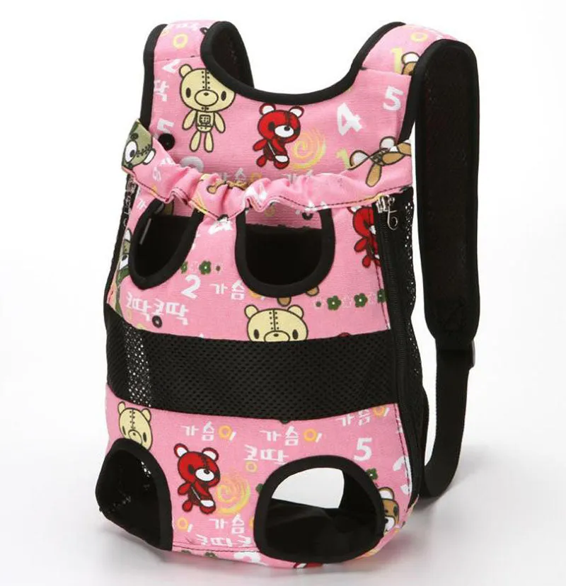 Breathable four legged dog backpack