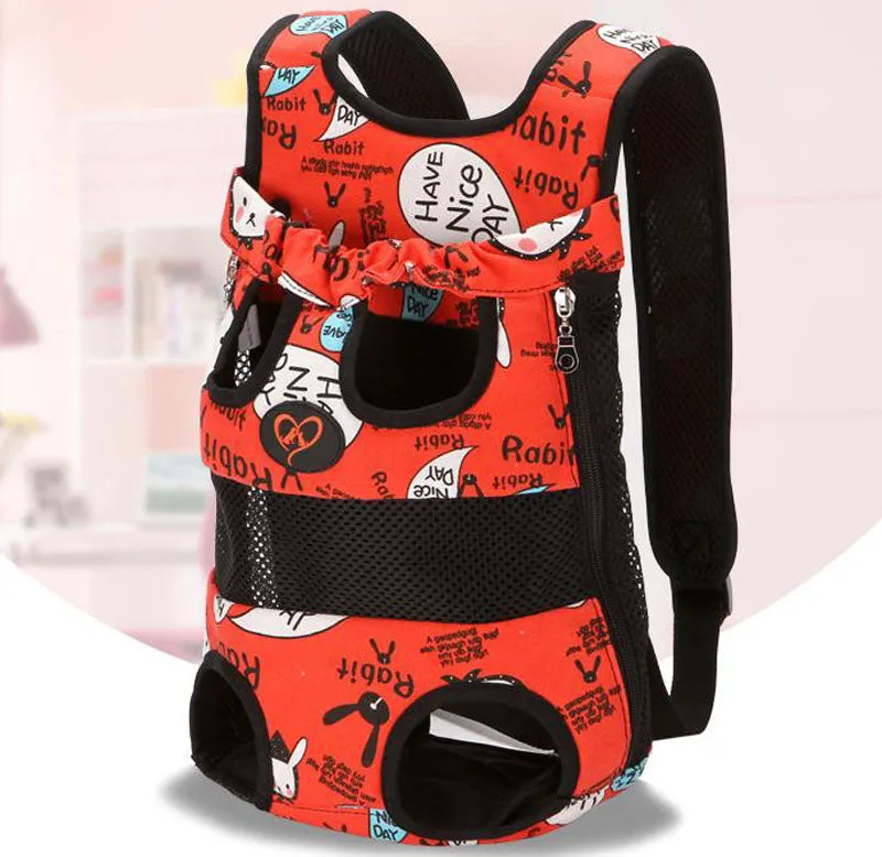 Breathable four legged dog backpack