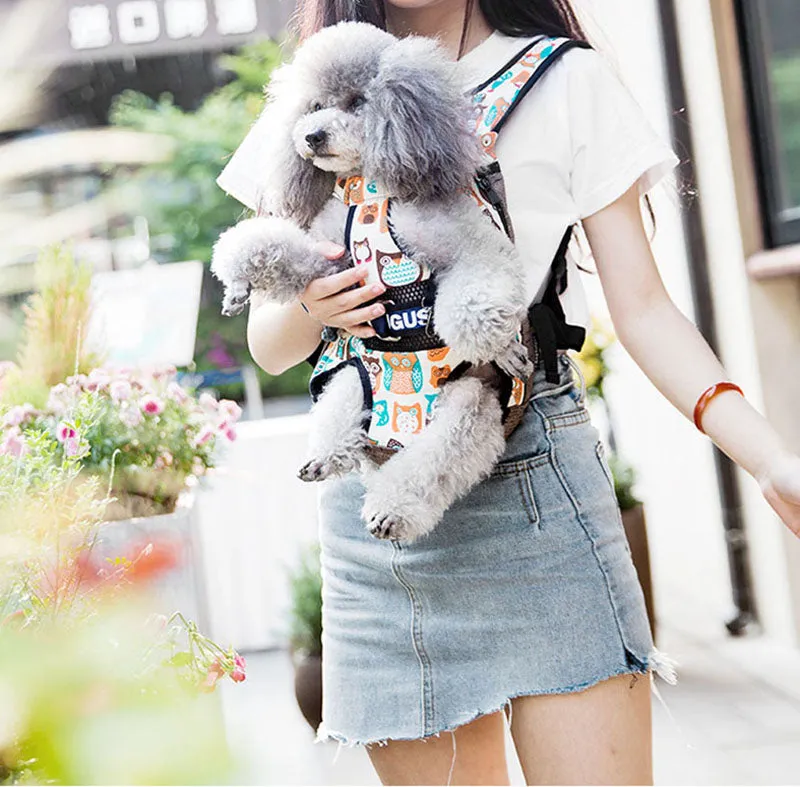 Breathable four legged dog backpack