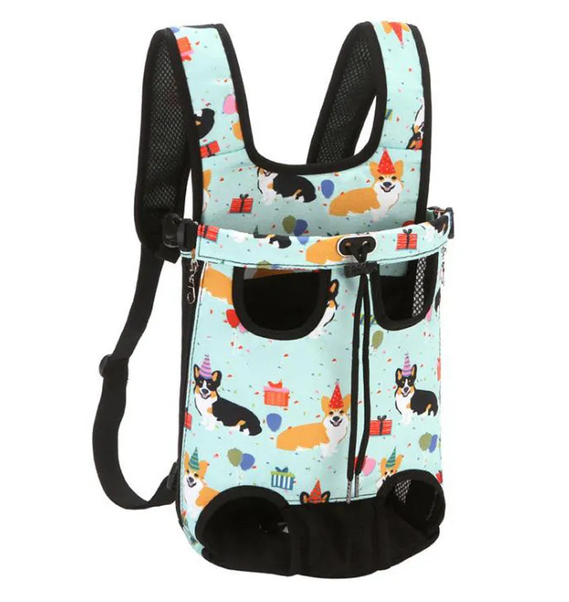 Breathable four legged dog backpack