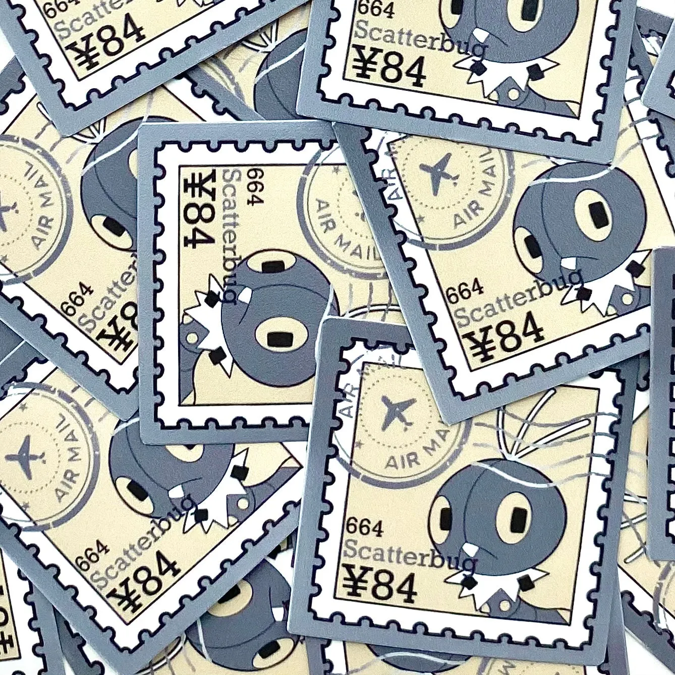 Bug Type Stamps (mockups) vinyl  sticker pack