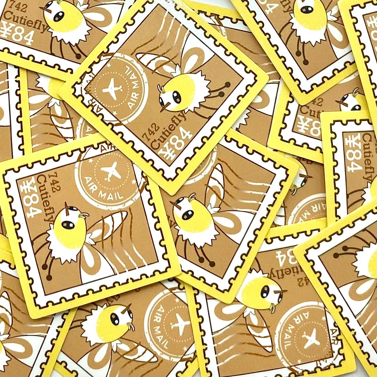 Bug Type Stamps (mockups) vinyl  sticker pack