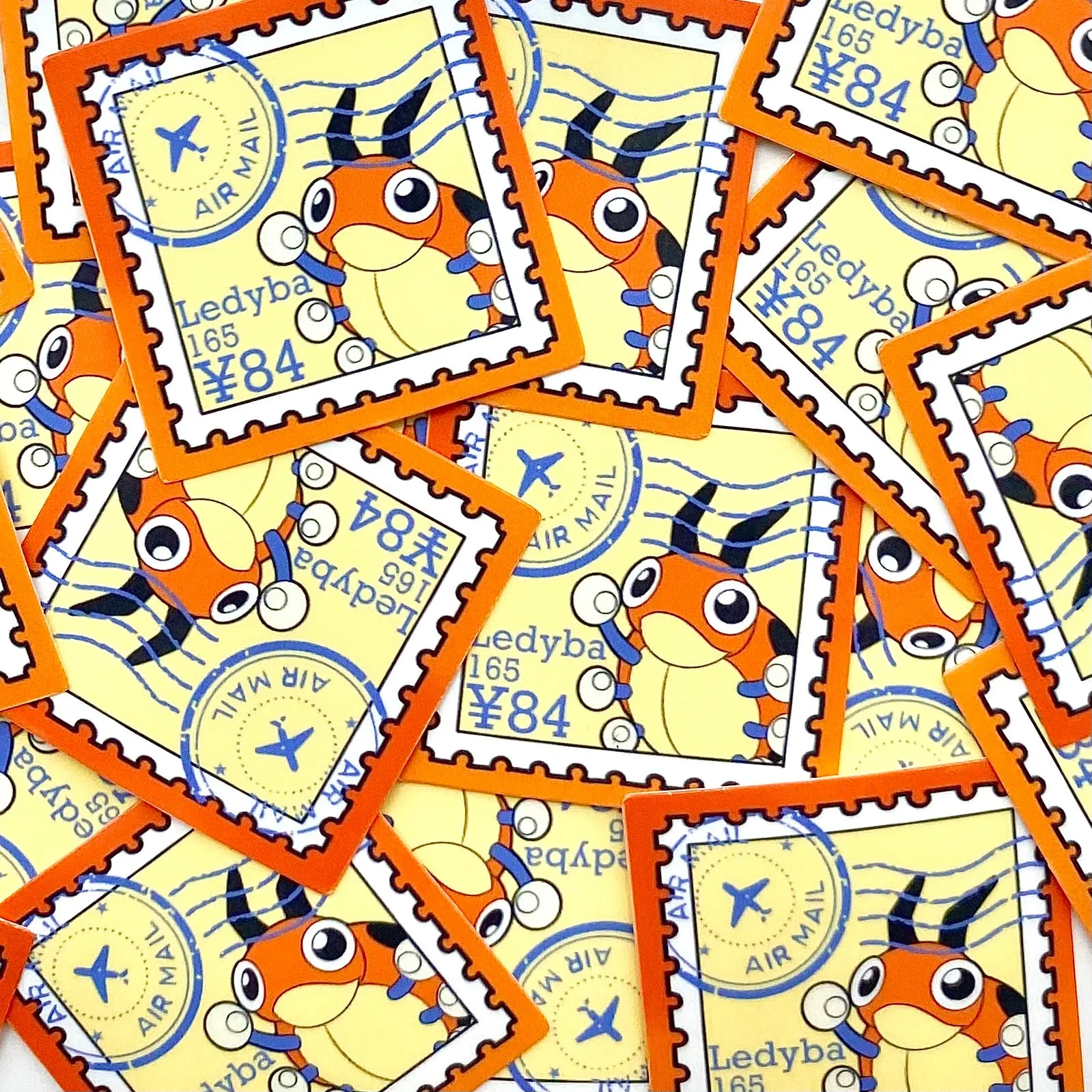 Bug Type Stamps (mockups) vinyl  sticker pack