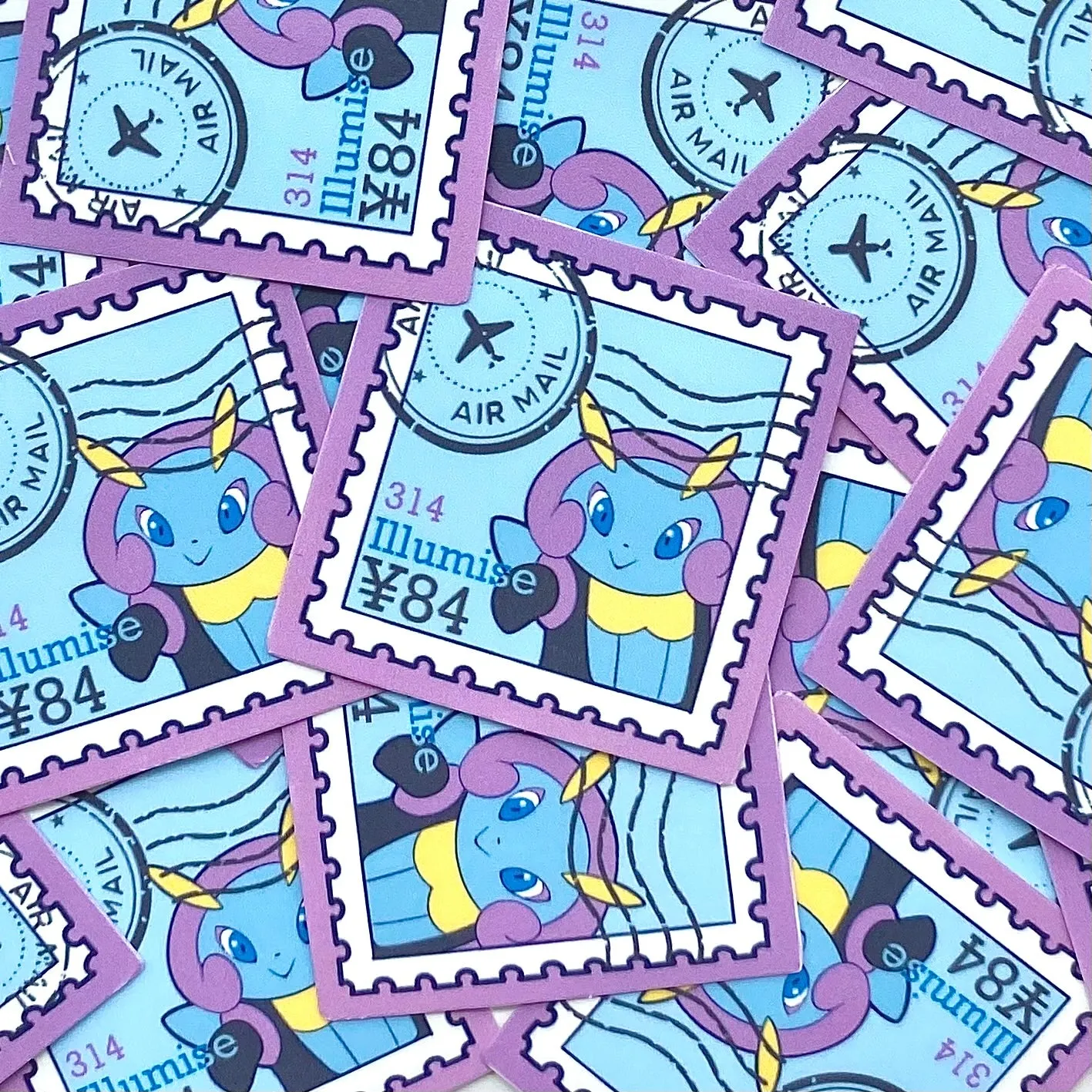 Bug Type Stamps (mockups) vinyl  sticker pack