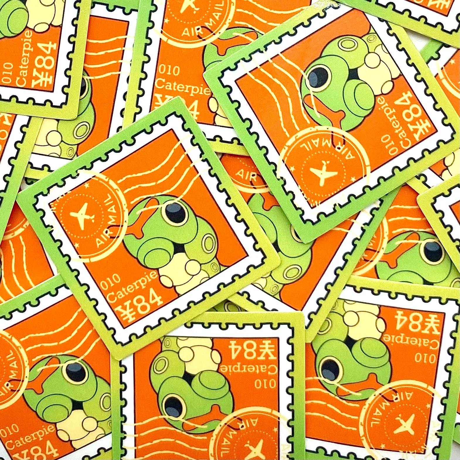 Bug Type Stamps (mockups) vinyl  sticker pack