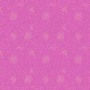 C S Basics - Clusters in Perfect Pink Metallic - Cotton Steel Collaborative - CS107-PP10M - Half Yard
