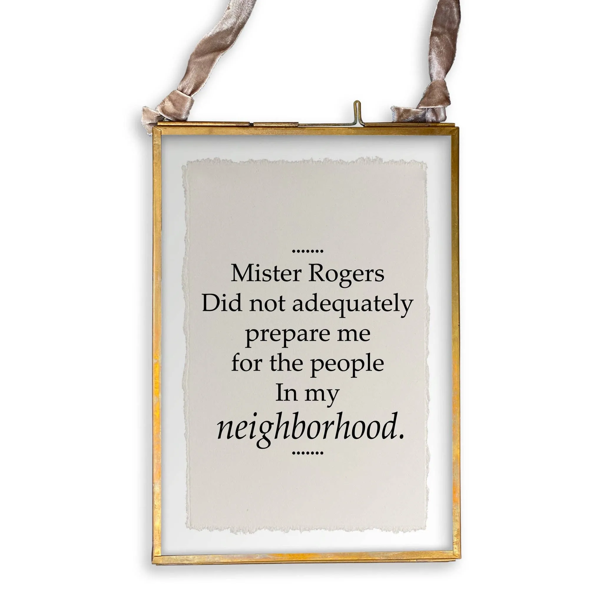 Canvas Wine Bag - Mister Rogers
