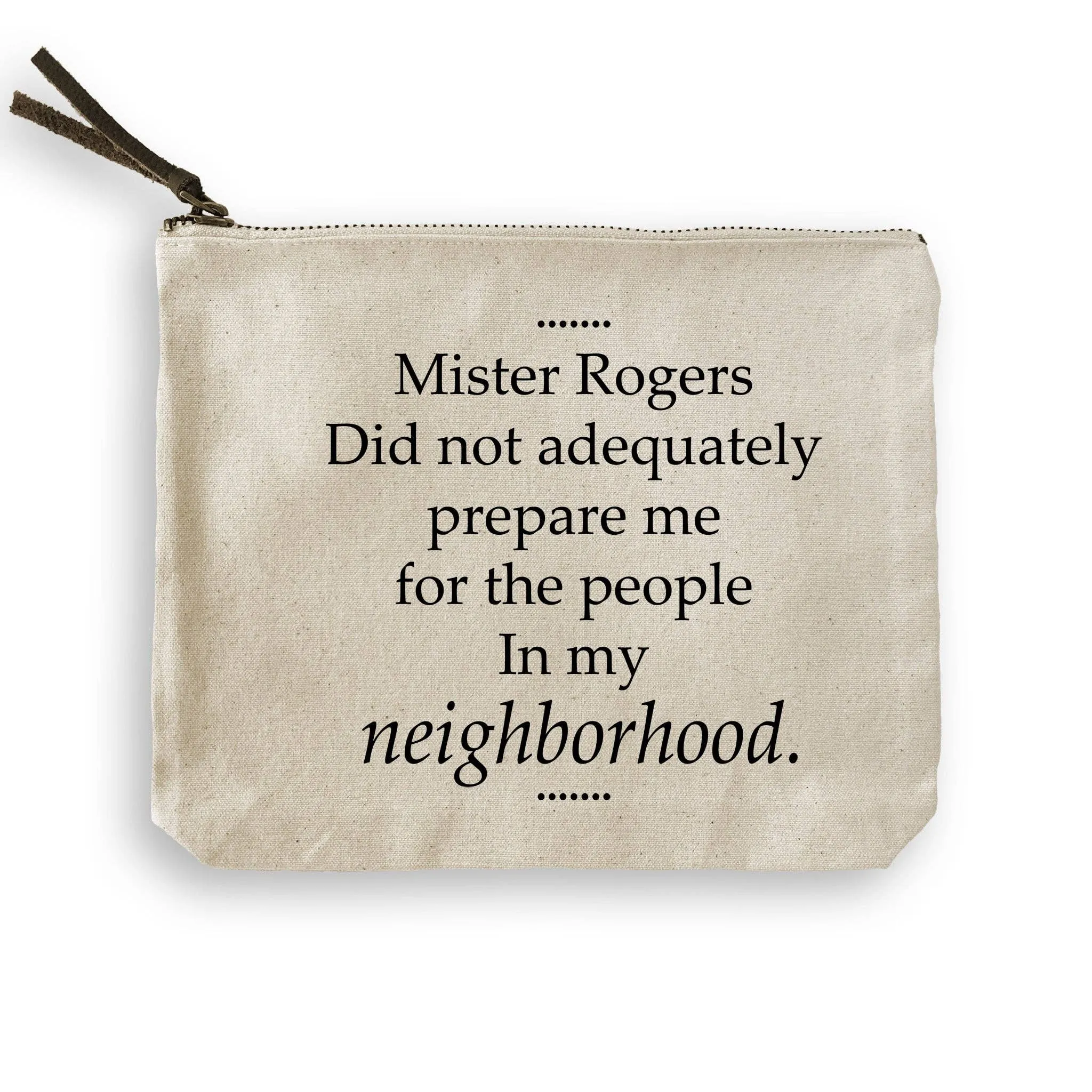 Canvas Wine Bag - Mister Rogers