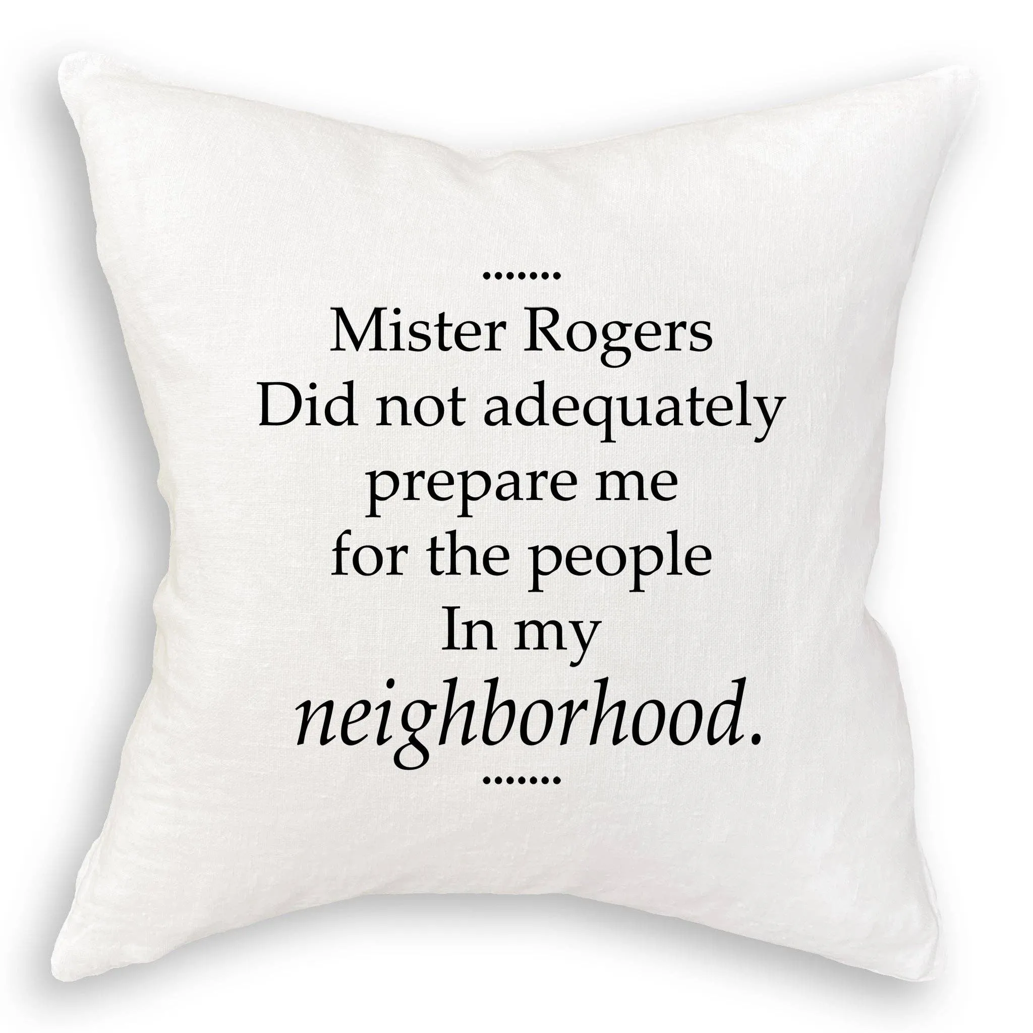 Canvas Wine Bag - Mister Rogers
