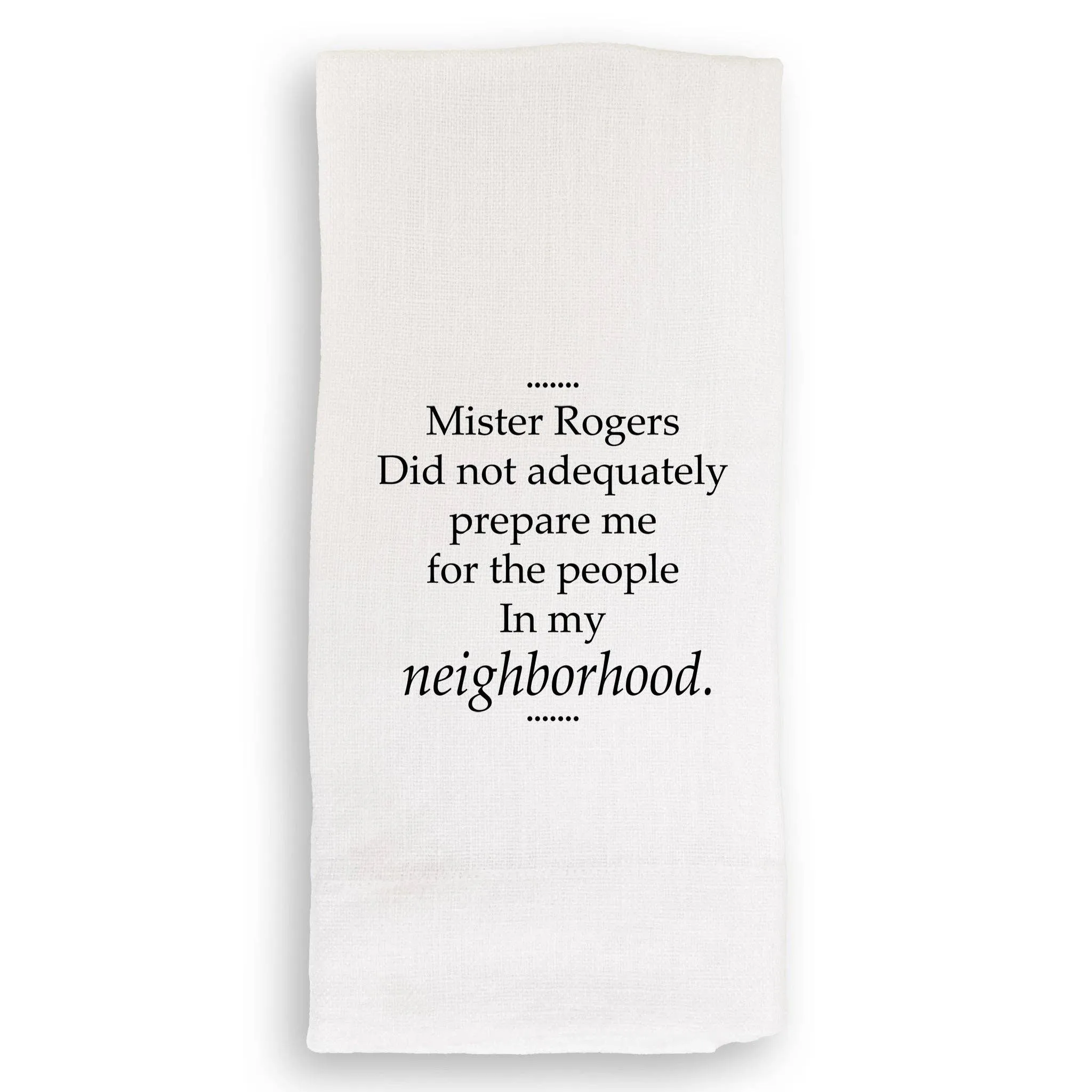 Canvas Wine Bag - Mister Rogers