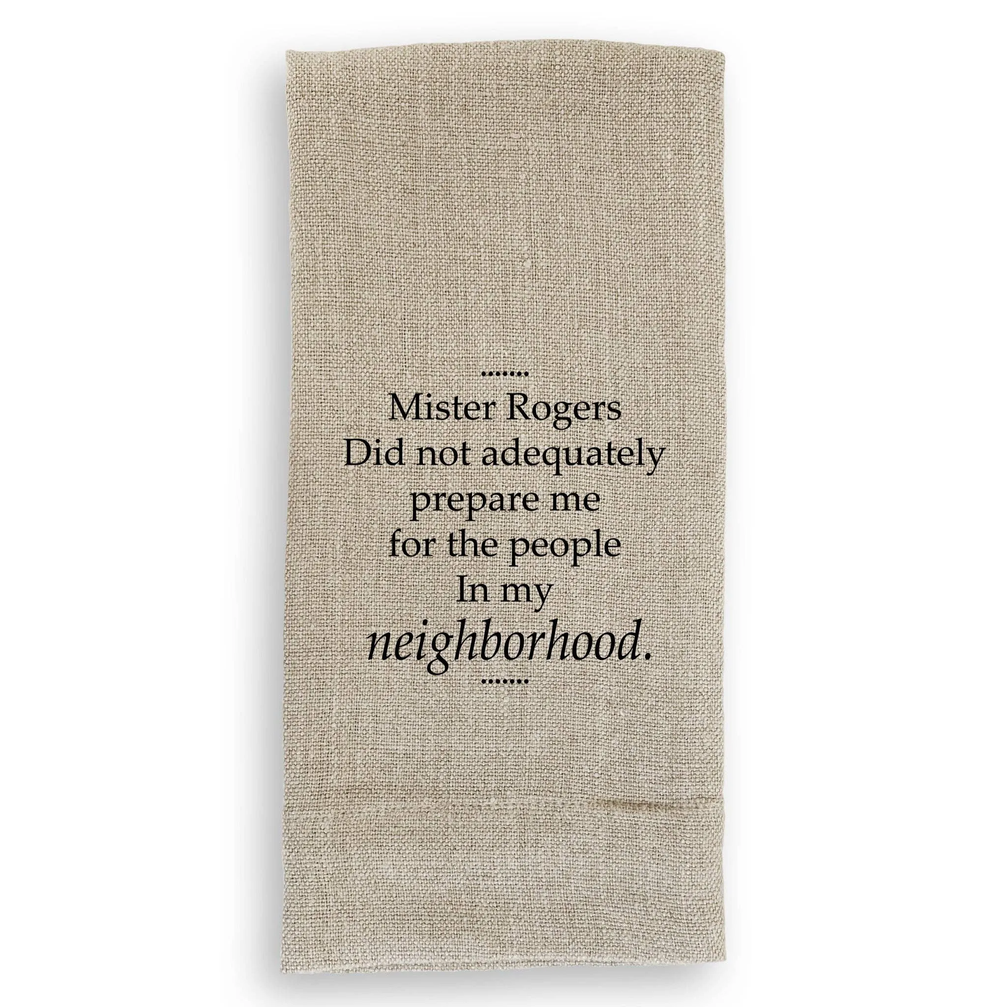 Canvas Wine Bag - Mister Rogers
