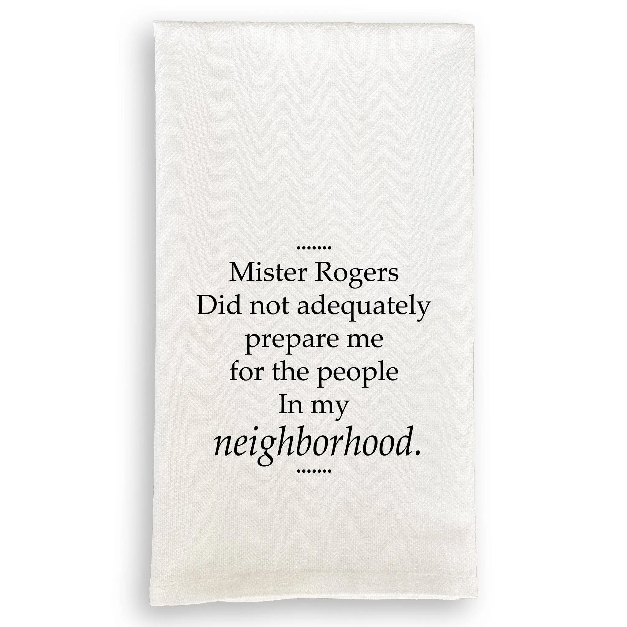 Canvas Wine Bag - Mister Rogers