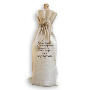 Canvas Wine Bag - Mister Rogers