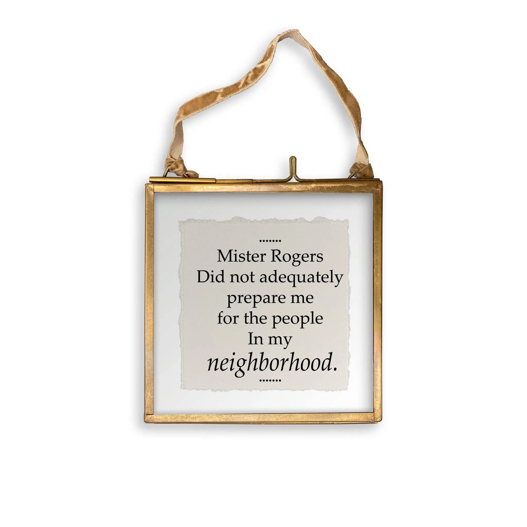 Canvas Wine Bag - Mister Rogers