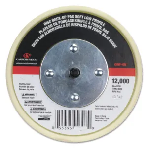 Carborundum Low Profile - Soft 6" Grip-on Back-up Pad 12000, 05539599308
