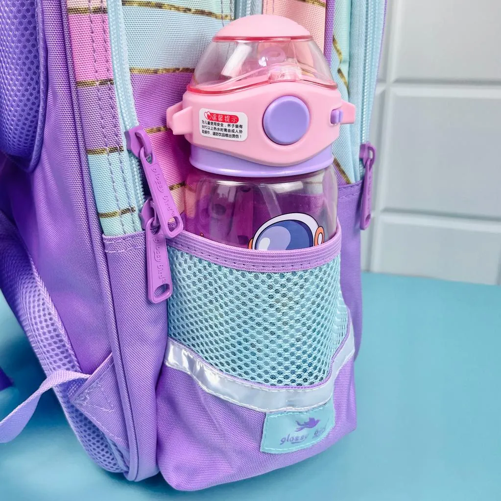 Carry in Style: Colorful Whimsical Kitty Design Backpack for kids