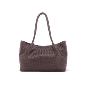 Cassidy Woven Slouchy Bag - Brown