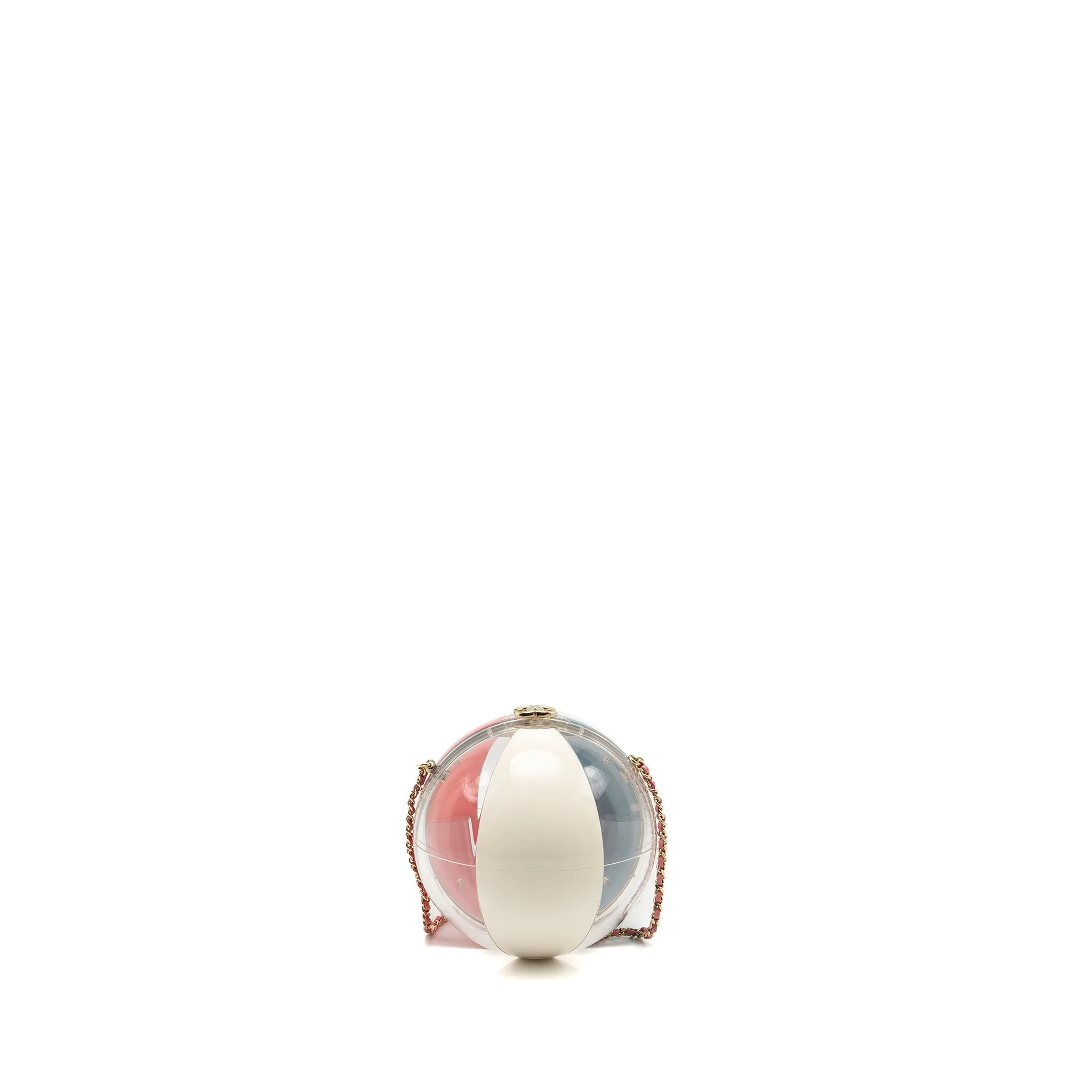 Chanel 19s Beach Ball Evening Bag Plexiglass Multicolour LGHW