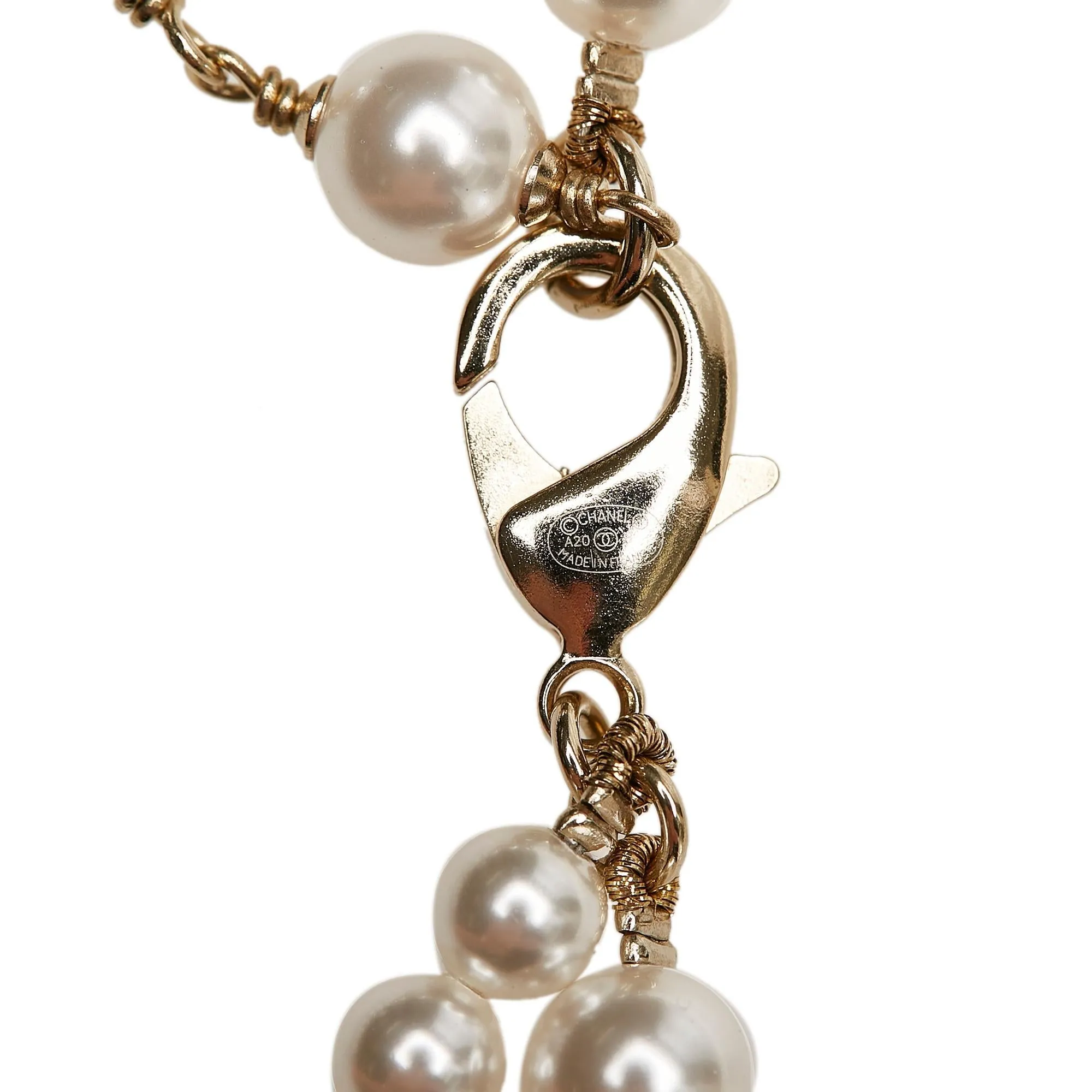 Chanel CC Faux Pearl Belt - 43 / 110 (SHG-30968)