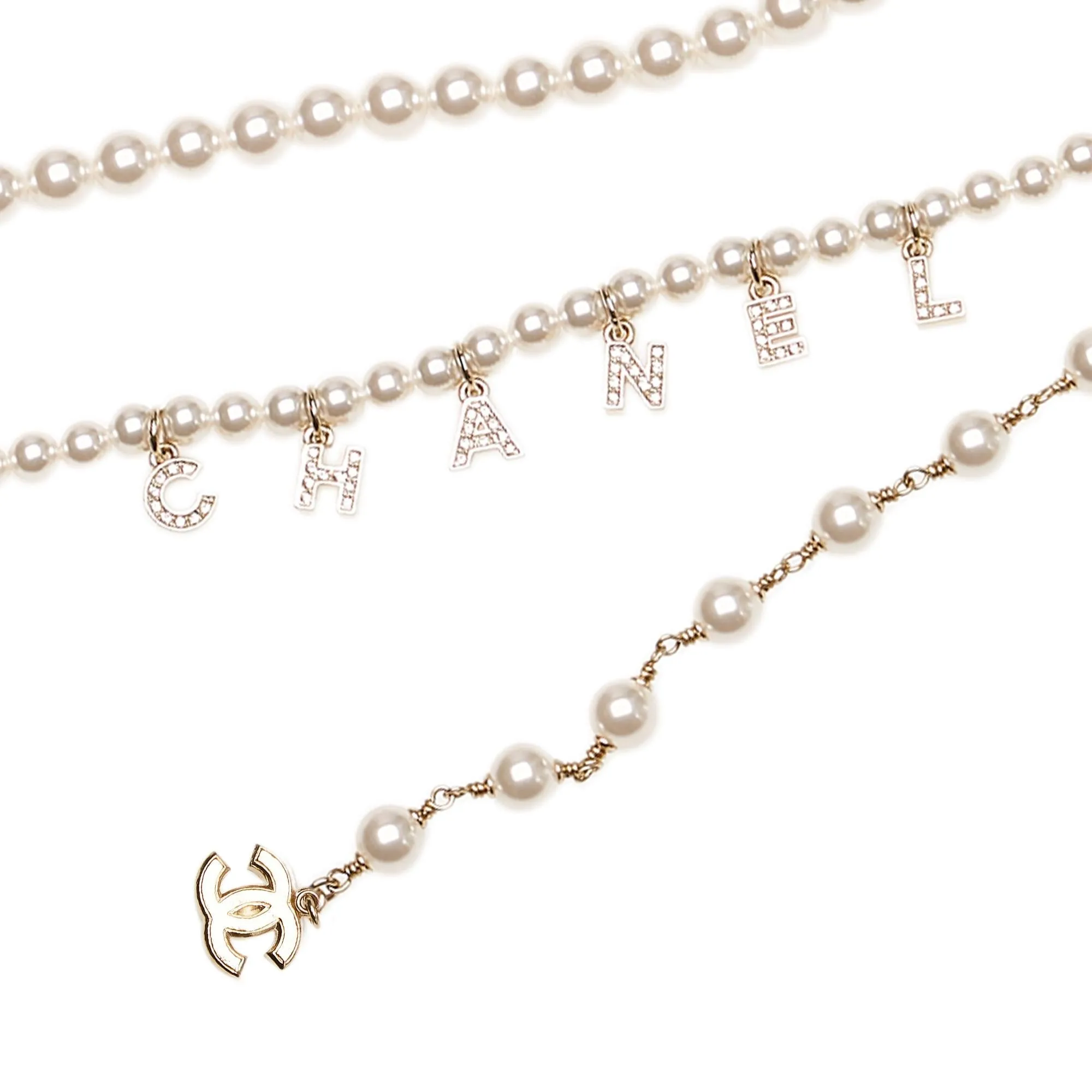 Chanel CC Faux Pearl Belt - 43 / 110 (SHG-30968)