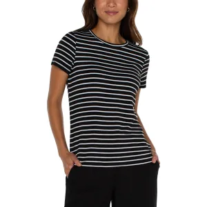 Classic Crew Neck Striped Tee